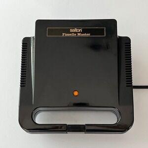 Salton Pizzelle Master Electric Italian Cookie Maker Black Non-Stick WM2